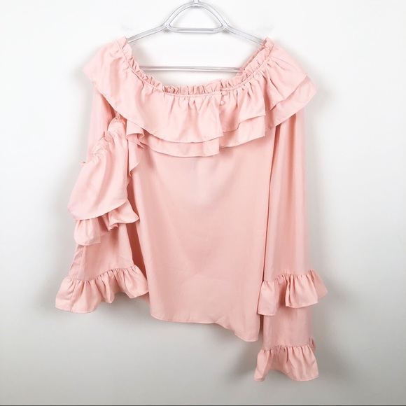 Walter Baker Tops - Walter Baker Irina Off Shoulder Top In Blush Pink